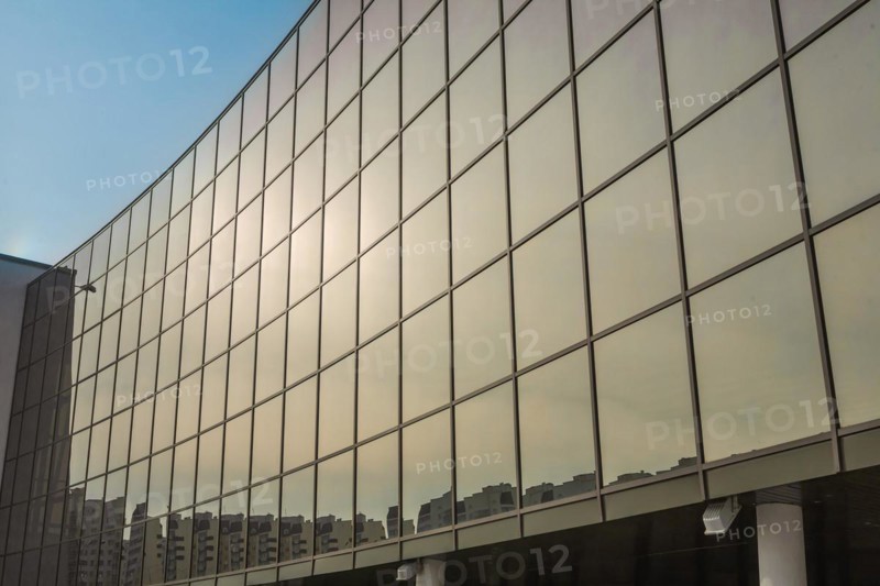 Large glass wall