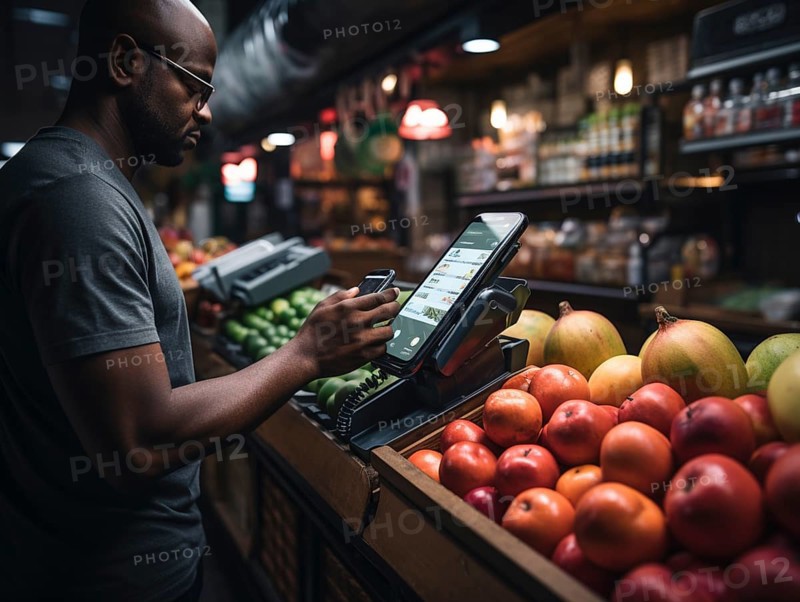Purchasing and control with your cell phone while shopping