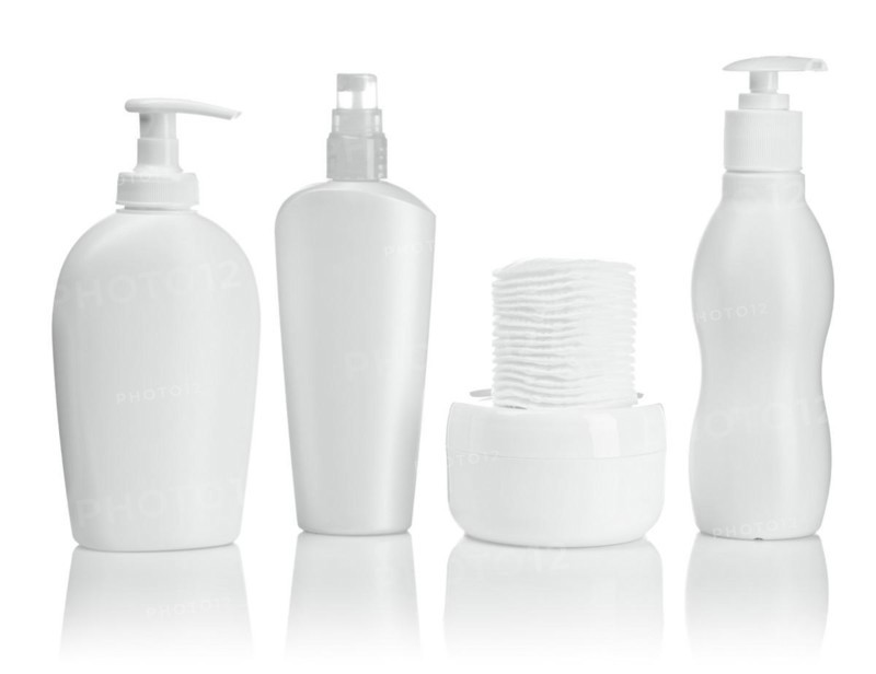Isolated collection of toiletries