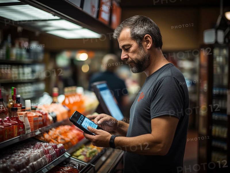 Purchasing and control with your cell phone while shopping