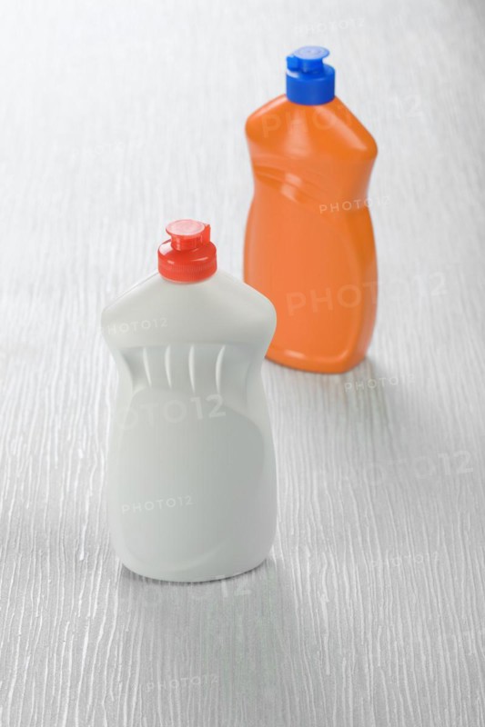 Orange and white bottles