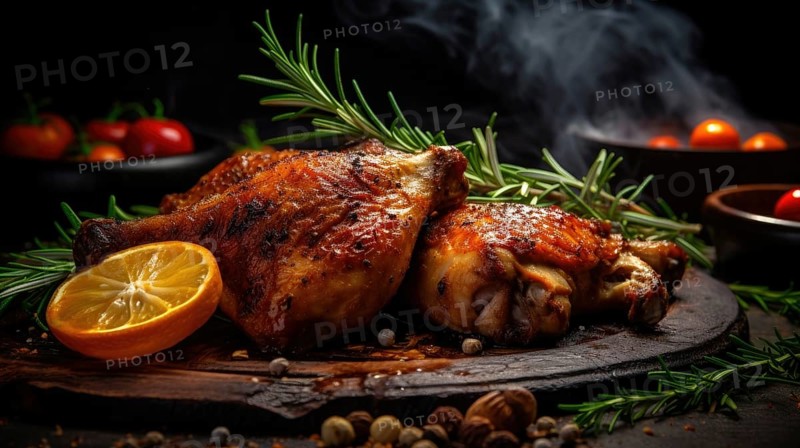 Roast chicken with rosemary