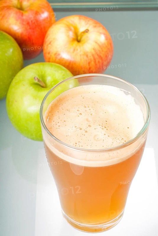 Fresh and healty natural apple juice unfiltered