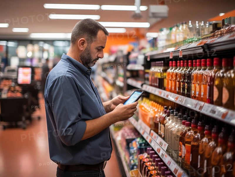 Purchasing and control with your cell phone while shopping