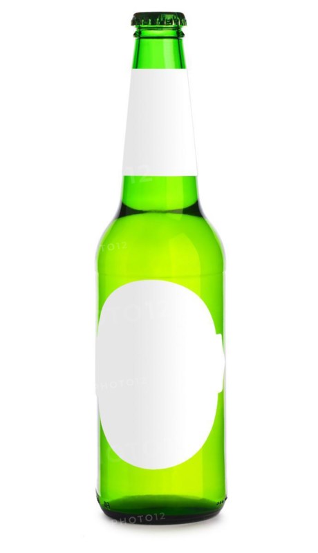 Bottle of beer isolated