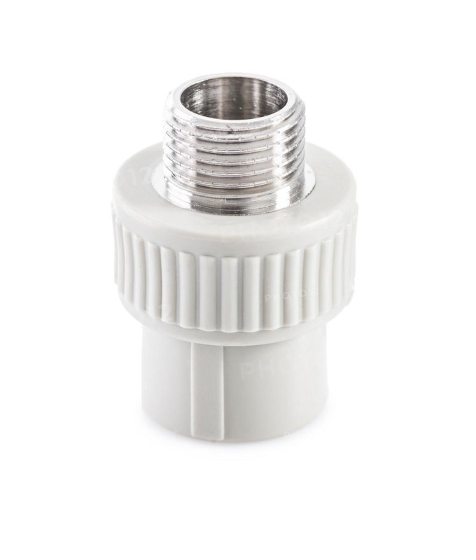 Polypropylene connector isoalated