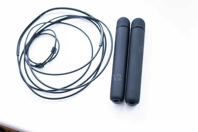 Digital smart jump rope on a white background