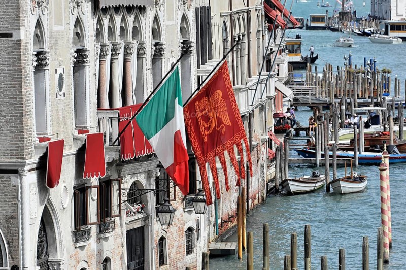 Flags for the Regata Storica