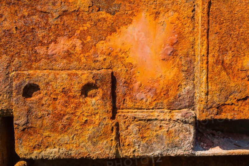 Old and heavily rusted surface