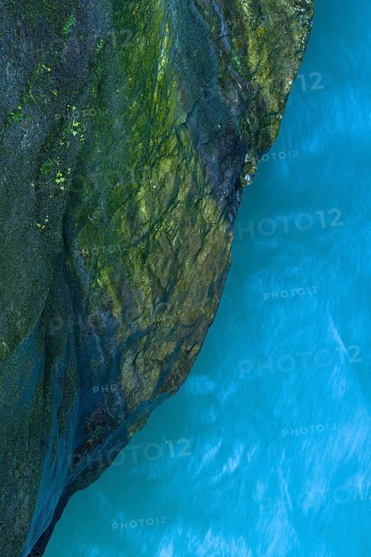 River Soca flows through narrow canyon