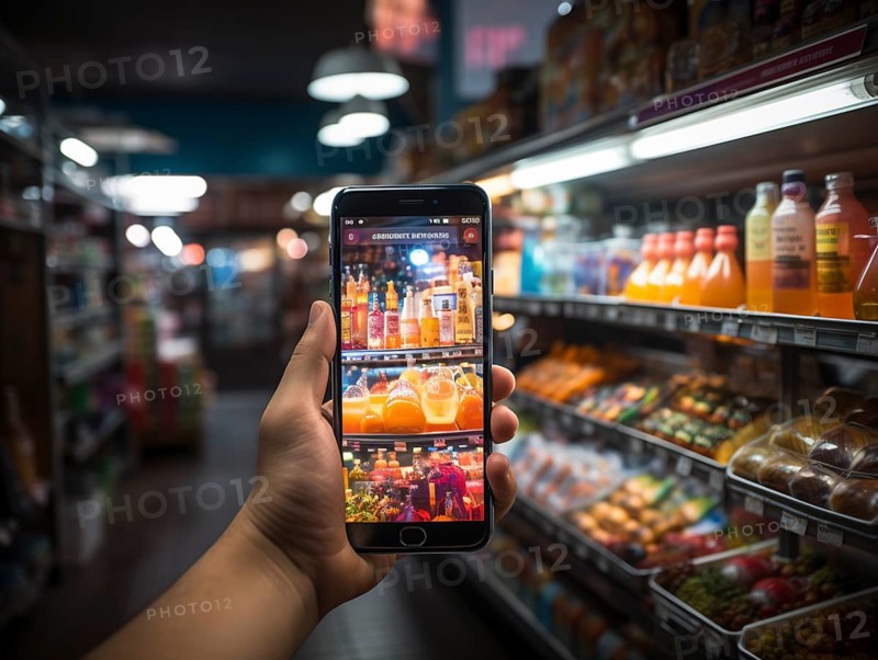 Purchasing and control with your cell phone while shopping