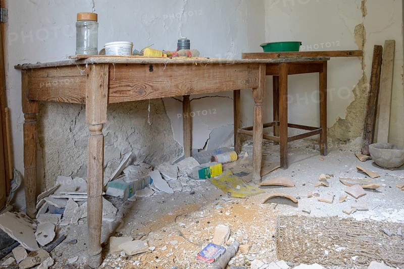 Old wooden table
