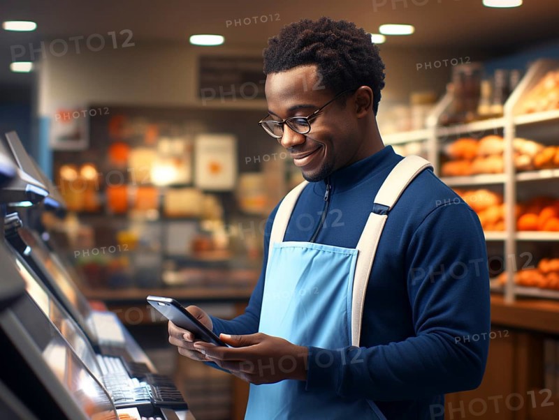 Purchasing and control with your cell phone while shopping