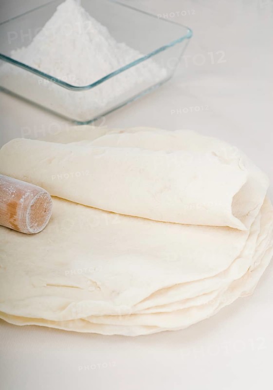 Making fresh homemade pita bread