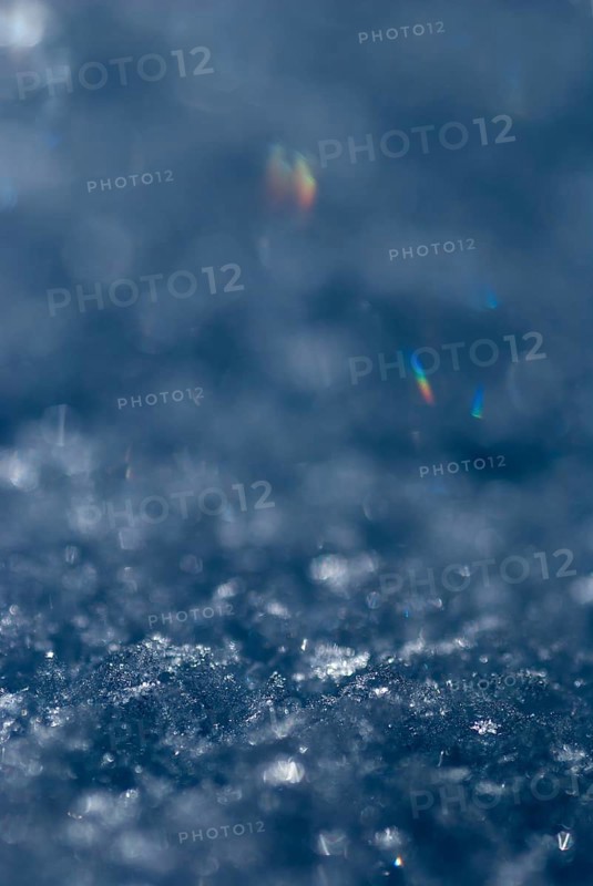 Shiny snow crystals