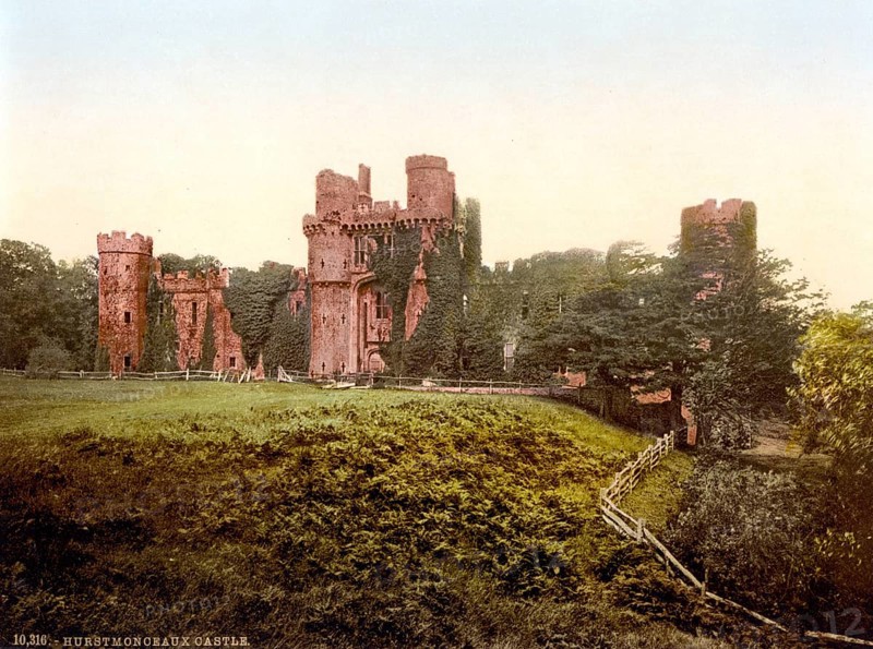 Herstmonceux Castle is a brick-built castle in the Tudor style. It is located near the village of Herstmonceux in the English administrative division of East Sussex
