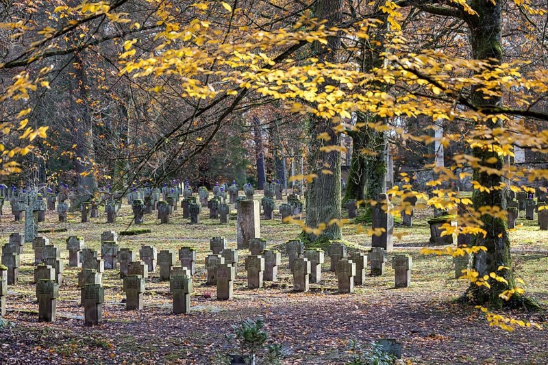 Cemetery for fallen soldiers of the world wars