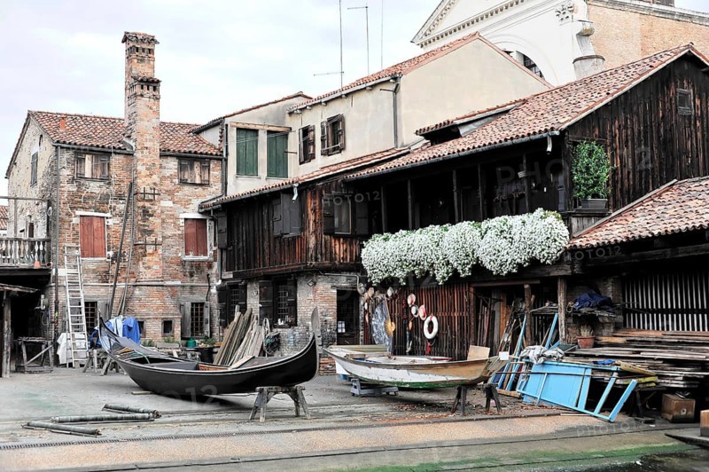 Gondola shipyard in San Trovaso in the Dorsoduro district