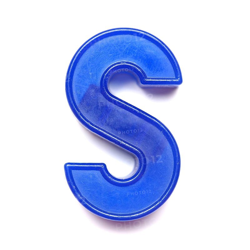 Magnetic uppercase letter S