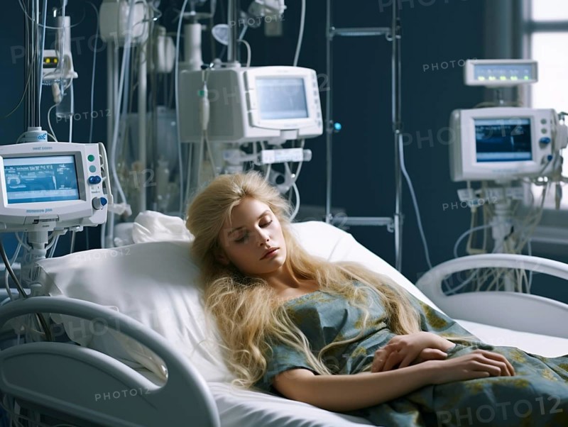 Female patient in recovery