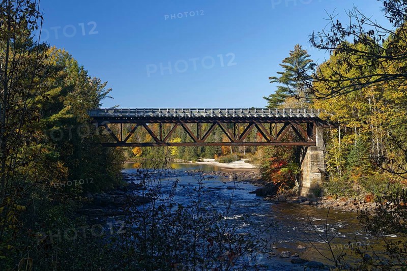 Old railway bridge over the Red River