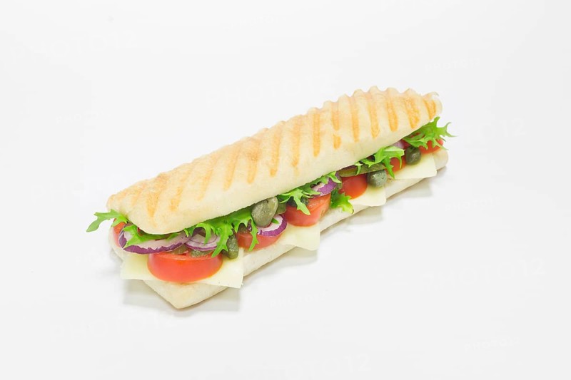 Gourmet panini with onions