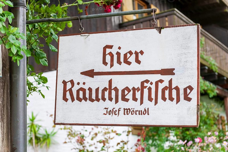 Sign for smoked fish