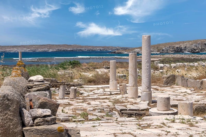 Ruins of the ancient city of Delos