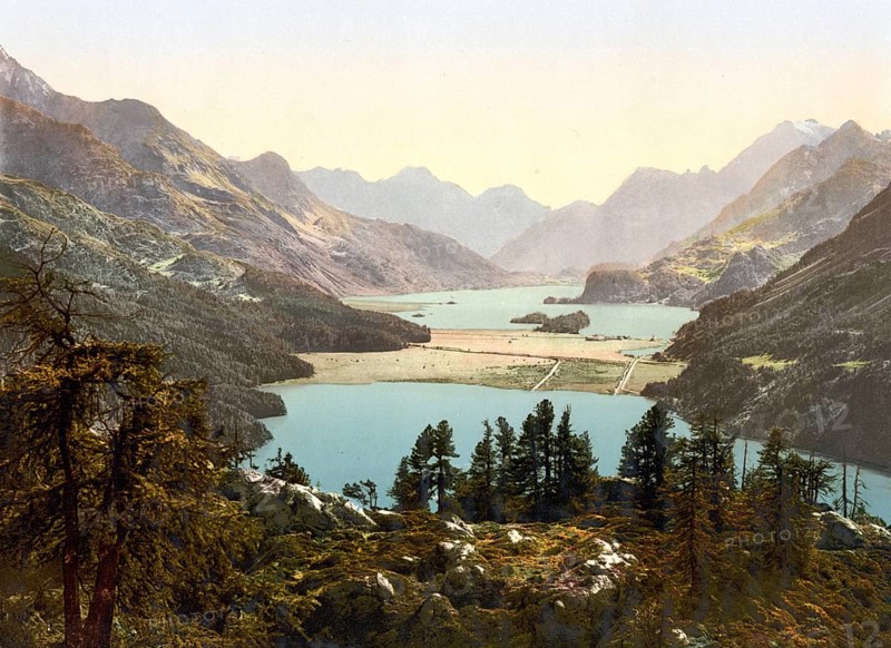 View over the upper Engadine