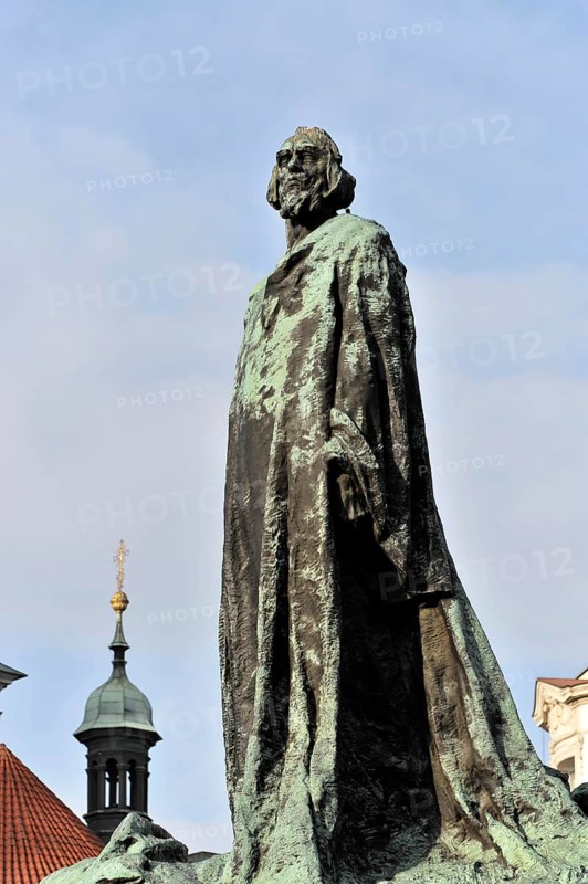 Jan Hus Monument on Old Town Square