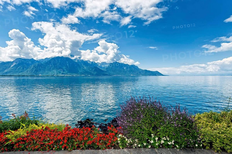 Lake Geneva lakeside promenade