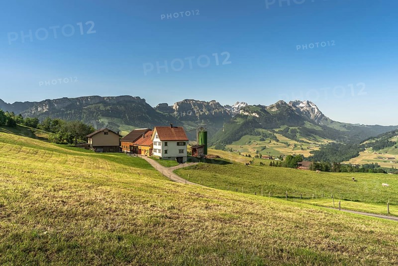 Lonely farm in the Appenzell Alps