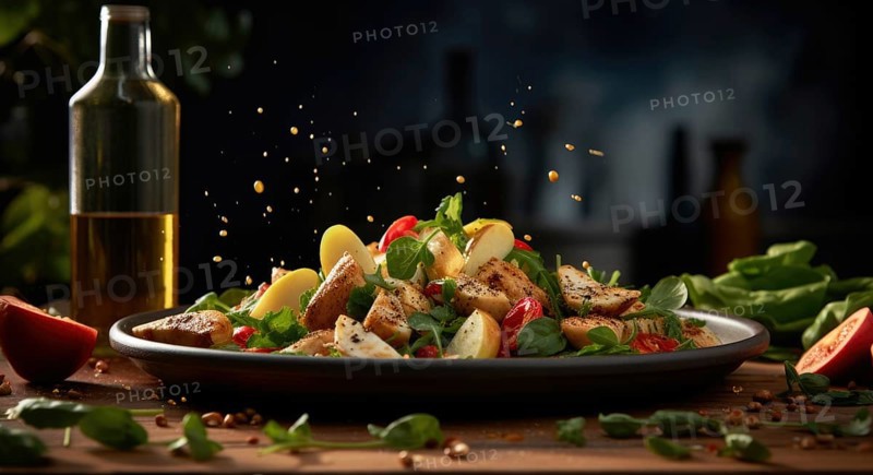 Salad with chicken