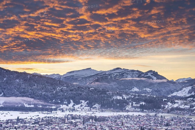 Sunset over Oberstdorf