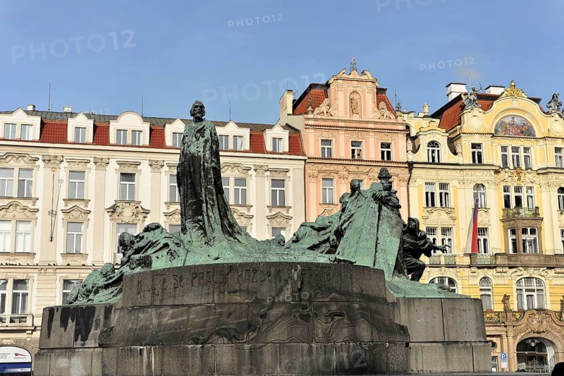 Jan Hus Monument on Old Town Square