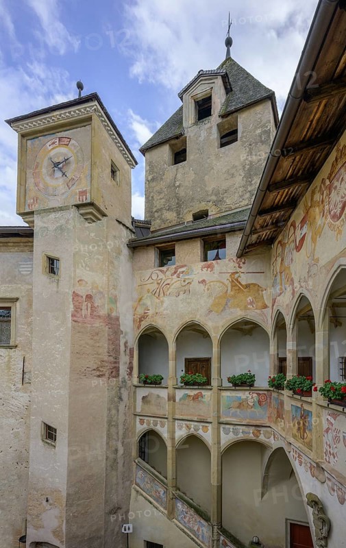 Clock tower and arcade