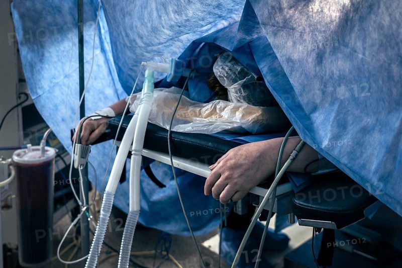 An unidentified patient