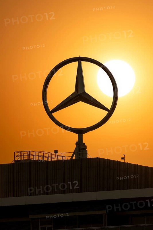 Mercedes star on Mercedes Benz building in Stuttgart-Untertuerkheim