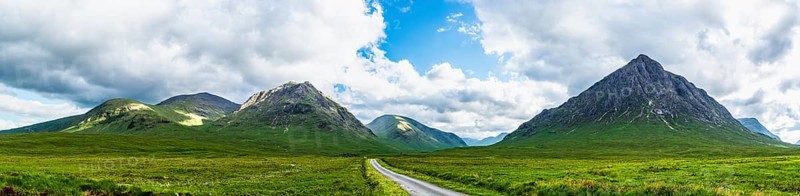 Panorama of Glen Etive
