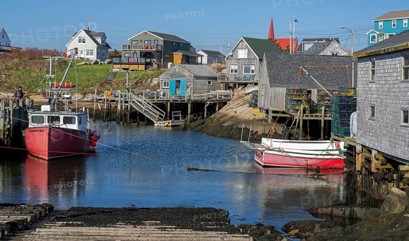Peggys Cove small fishing village Canada
