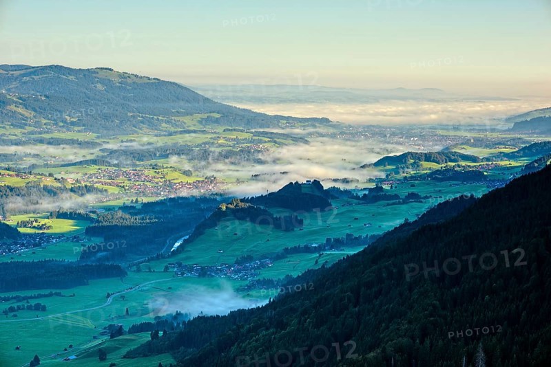 Panorama from the Schattenberg into the Illertal