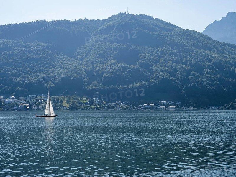 Sailing boat on Lake Lake Traun