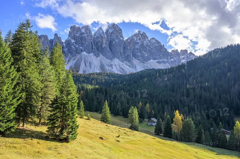 View of the Geisler peaks
