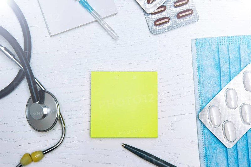 Pediatrician doctor's desk