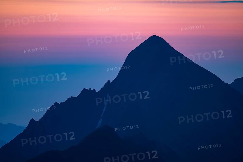 Rothorn summit at blue hour