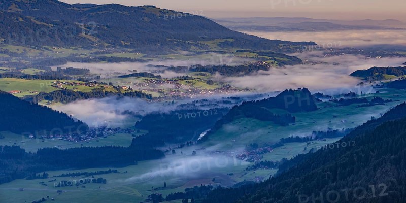Panorama from the Schattenberg into the Illertal