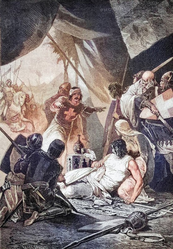 Capture of Louis IX of France by Al-Malik al-Mu'azzam Turan Shah