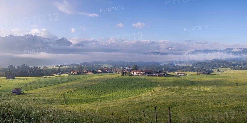 The Upper Iller Valley with Oberstdorf Basin near Oberstdorf