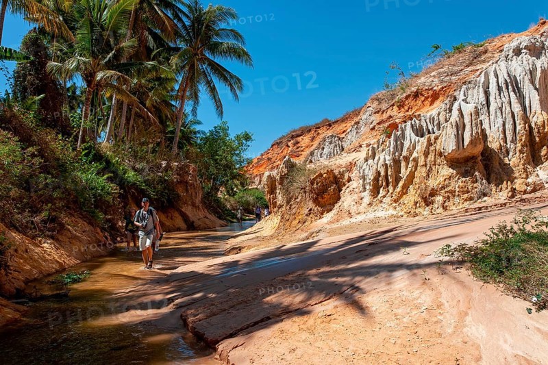 Gorge with sand formations