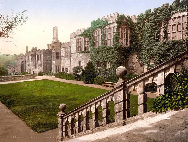 Haddon Hall is an English country house on the River Wye near Bakewell